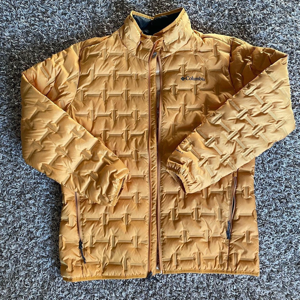 Columbia Yellow Puffer Jacket